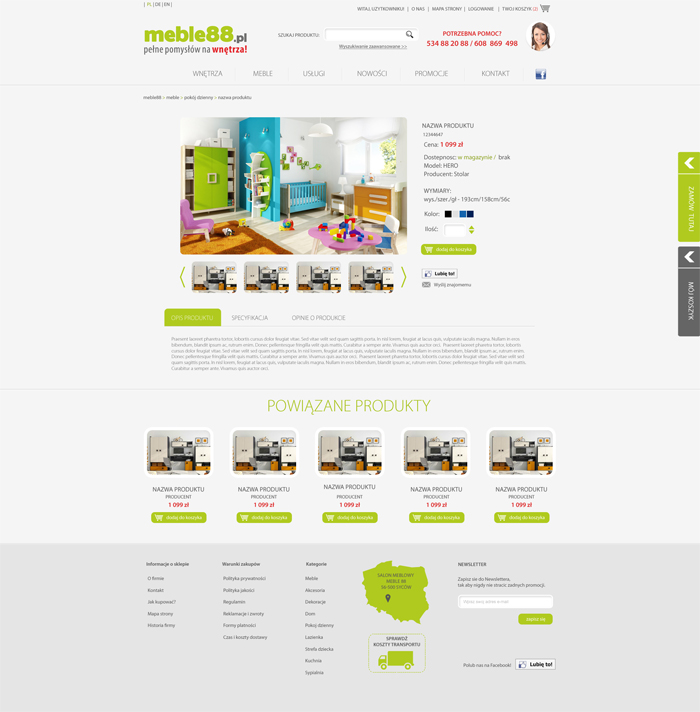 e-shop design for meble88 - screen 3