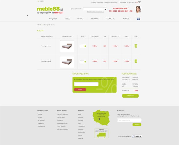 e-shop design for meble88 - screen 4
